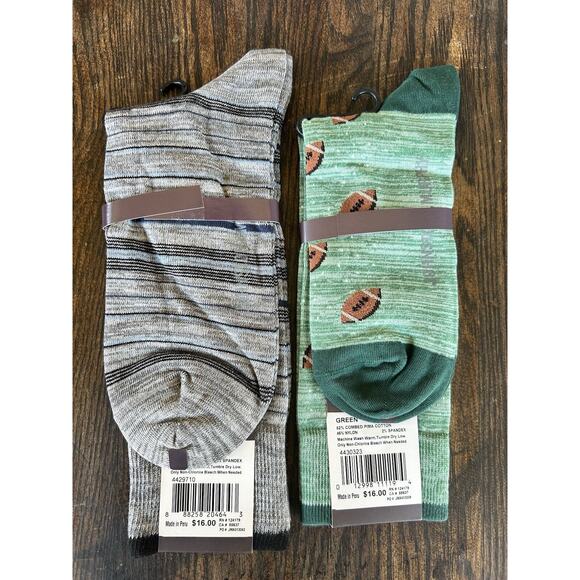 Johnston & Murphy Socks Pattern Solid Blue Gray Cotton Dress x 6 Pairs New - Picture 3 of 11